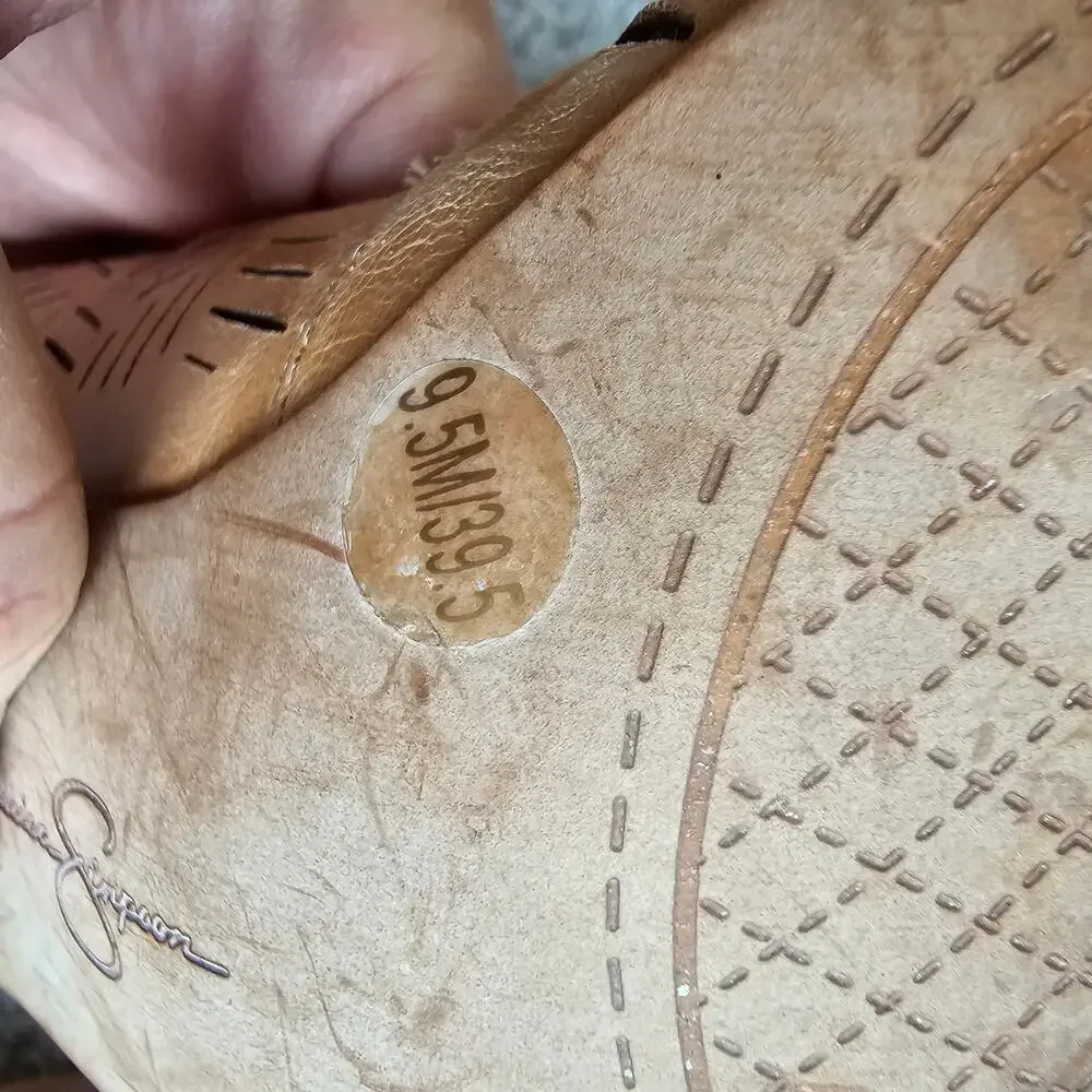 Jessica Simpson Women's Charie Perforated D-Orsay Dress Pump Heels Size 9.5M Tan - Picture 7 of 7